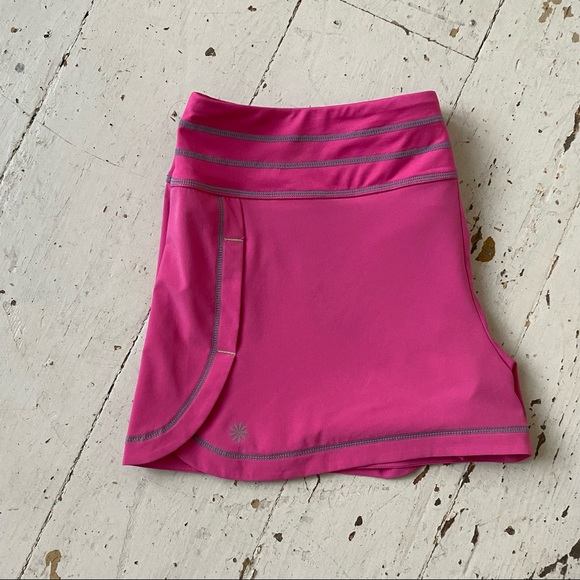 Athleta Pink Stability Running Shorts Size XL - Picture 7 of 13